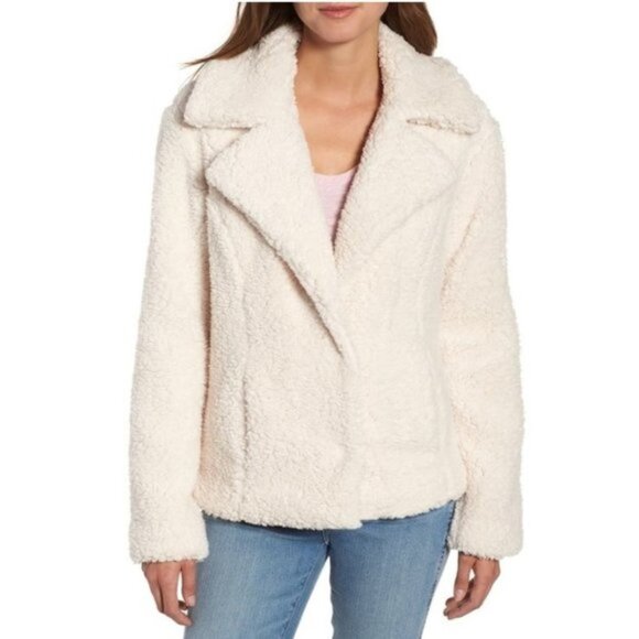 Caslon Fleece Faux Shearling Jacket - Picture 1 of 6
